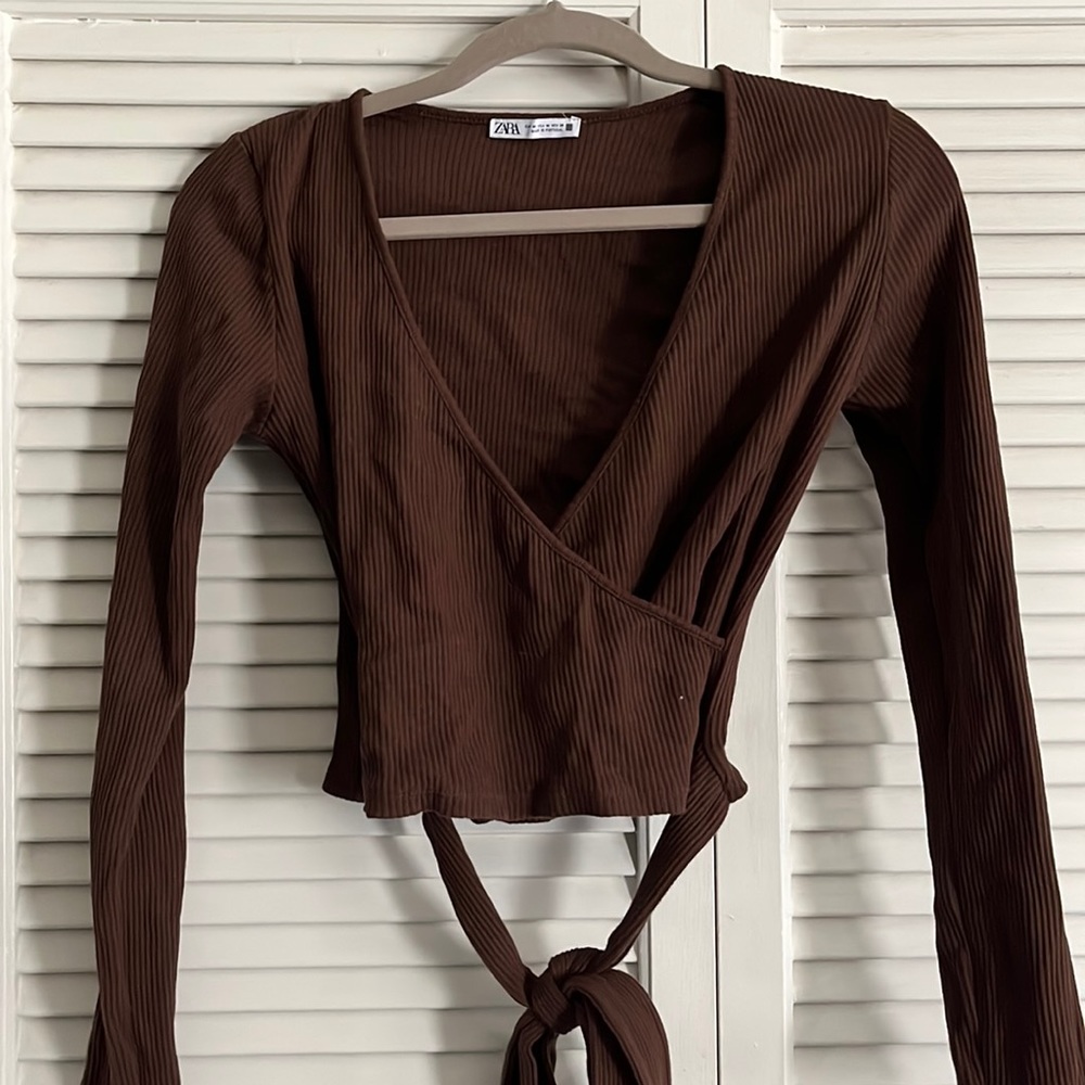 Brown Zara top